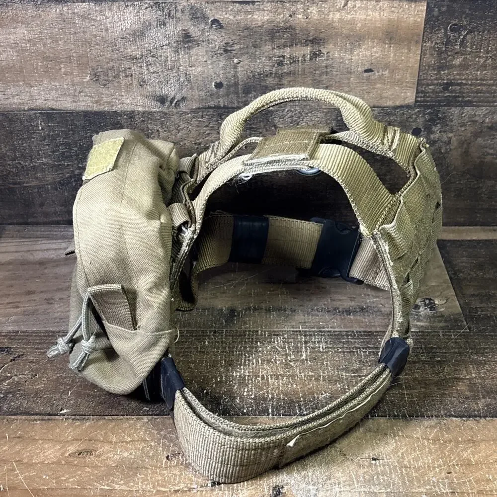 Ray Allen K9 K-9 Dog Tactical Harness USA *Ripped Seam On Side Bag*